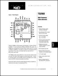 TQ2060MC datasheet: High-frequency clock generator TQ2060MC