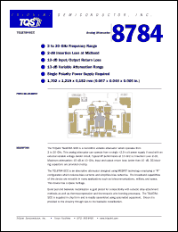 TGL8784-SCC datasheet: Analog attenuator TGL8784-SCC