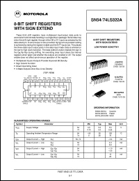 SN74LS322ADW datasheet: 8-bit shift register with sign extend SN74LS322ADW