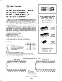 SN74LS373N datasheet: Octal transparent latch with 3-state outputs SN74LS373N