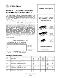 SN74LS569AN datasheet: 4-bit up/down counter with 3-state outputs SN74LS569AN