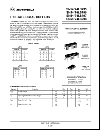 SN74LS795DW datasheet: Tri-state octal buffer SN74LS795DW