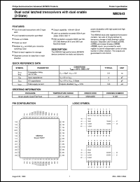 MB2543BB datasheet: Dual octal latched transceivers with dual enable (3-State) MB2543BB