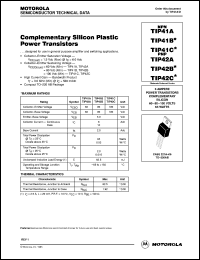 TIP42C datasheet: Complementary silicon high-power transistor TIP42C