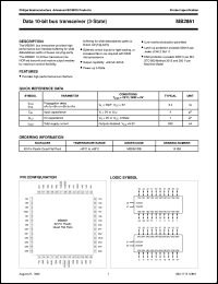 MB2861BB datasheet: Data 10-bit bus transceiver (3-State) MB2861BB