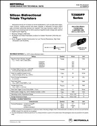 T2500BFP datasheet: Silicon bidirectional triode thyristor T2500BFP