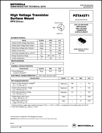 PZTA42T1 datasheet: High voltage transistor PZTA42T1