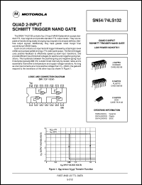 SN74LS132D datasheet: Quad 2-input schmitt trigger NAND gate SN74LS132D