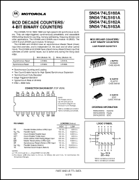 SN74LS160AD datasheet: BCD decade counter/4-bit binary counter SN74LS160AD