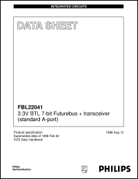 FBL22041BB datasheet: 3.3V BTL 7-bit Futurebus + transceiver (standard A-port) FBL22041BB