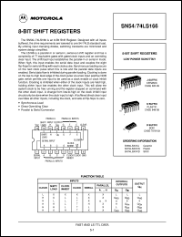 SN74LS166N datasheet: 8-bit shift register SN74LS166N