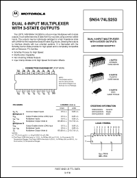 SN74LS253N datasheet: Dual 4-input multiplexer with 3-state outputs SN74LS253N