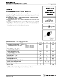 MAC310A8 datasheet: Triac MAC310A8