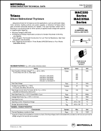 MAC320A6 datasheet: Triac MAC320A6