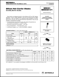 MMBD301LT1 datasheet: Silicon hot-carrier diode MMBD301LT1