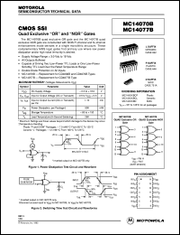 MC14077BCP datasheet: CMOS SSI MC14077BCP