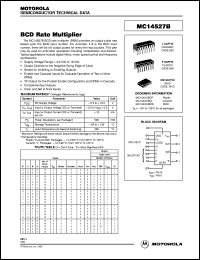 MC14527BDW datasheet: BCD rate multiplier MC14527BDW