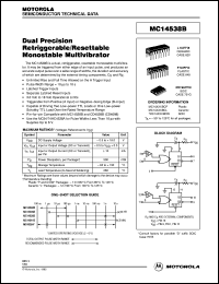 MC14538BCP datasheet: Dual precision monostable multivibrator MC14538BCP