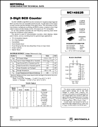 MC14553BDW datasheet: 3-digit BCD counter MC14553BDW