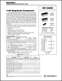 MC14585BCP datasheet: 4-bit magnitude comparator MC14585BCP