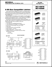 MC14598BDW datasheet: 8-bit bus-compatible latche MC14598BDW
