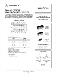 MC74F109N datasheet: Edge-triggered flip-flop MC74F109N