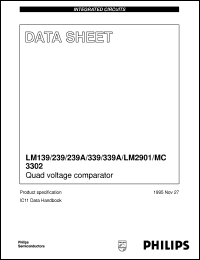 MC3302D datasheet: Quad voltage comparator MC3302D