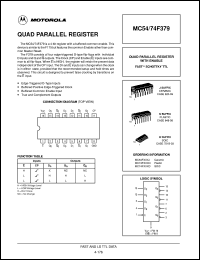 MC54F379J datasheet: Quad parallel register MC54F379J