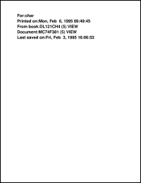 MC74F381N datasheet: 4-bit arithmetic logic unit MC74F381N