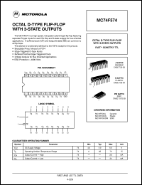 MC74F574DW datasheet: Octal D-type flip-flop with 3-state outputs MC74F574DW