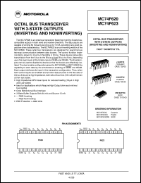 MC74F620N datasheet: Octal bus transceiver with 3-state outputs MC74F620N