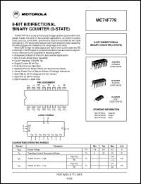 MC74F779D datasheet: 8-bit bidirectional binary counter MC74F779D