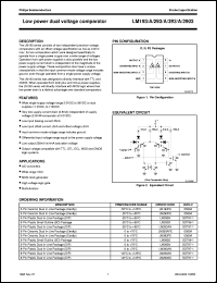 LM393AD datasheet: Low power dual voltage comparator LM393AD