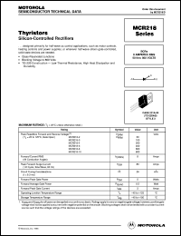 MCR218-4 datasheet: Thyristor MCR218-4