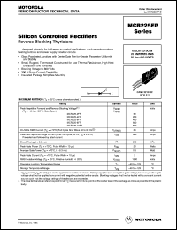 MCR225-2FP datasheet: Silicon controlled rectifier MCR225-2FP
