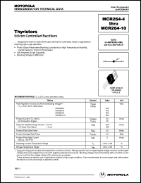 MCR264-10 datasheet: Silicon controlled rectifier MCR264-10