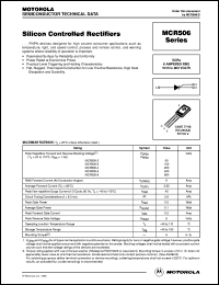 MCR506-3 datasheet: Silicon controlled rectifier MCR506-3