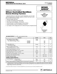 MCR8SD datasheet: Silicon controlled rectifier MCR8SD