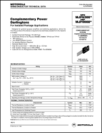 MJF6388 datasheet: Complementary power darlington MJF6388