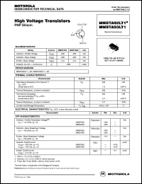 MMBTA93LT1 datasheet: High voltage transistor MMBTA93LT1