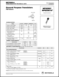 MPS2907 datasheet: General purpose transistor MPS2907