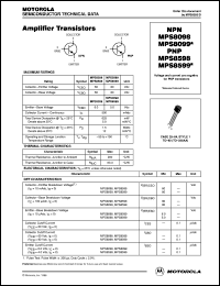 MPS8098 datasheet: Amplifier transistor MPS8098