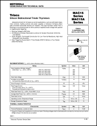 MAC15A6 datasheet: Triac MAC15A6