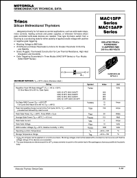 MAC15A4FP datasheet: Triac MAC15A4FP