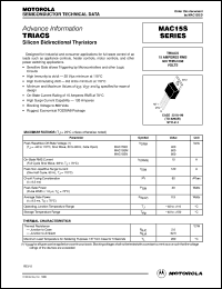 MAC15SM datasheet: Triac MAC15SM