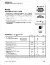 MAC210-8 datasheet: Triac MAC210-8