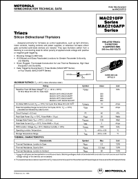 MAC210A6FP datasheet: Triac MAC210A6FP