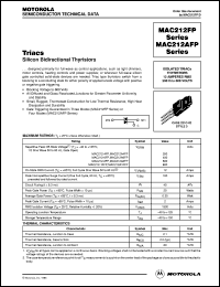 MAC212A4FP datasheet: Triac MAC212A4FP