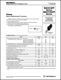 MAC218A6FP datasheet: Triac MAC218A6FP