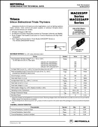 MAC223A6FP datasheet: Triac MAC223A6FP